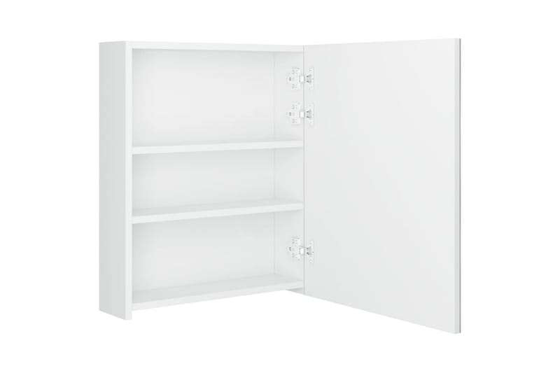 LED kylpyhuoneen peilikaappi kiiltävä valkoinen 50x14x60 cm - Valkoinen - Talo & remontointi - Keittiö & kylpyhuone - Kylpyhuone - Kylpyhuonekalusteet - Peilikaapit