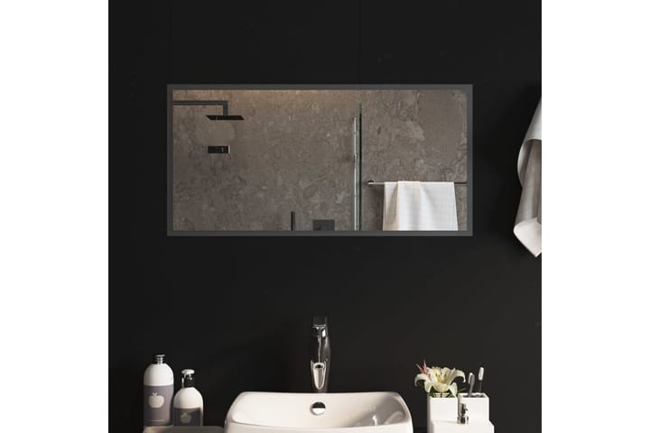 LED-kylpyhuoneen peili 80x40 cm - Läpinäkyvä - Peili - Kylpyhuoneen peilit - Kylpyhuonepeili valaistuksella