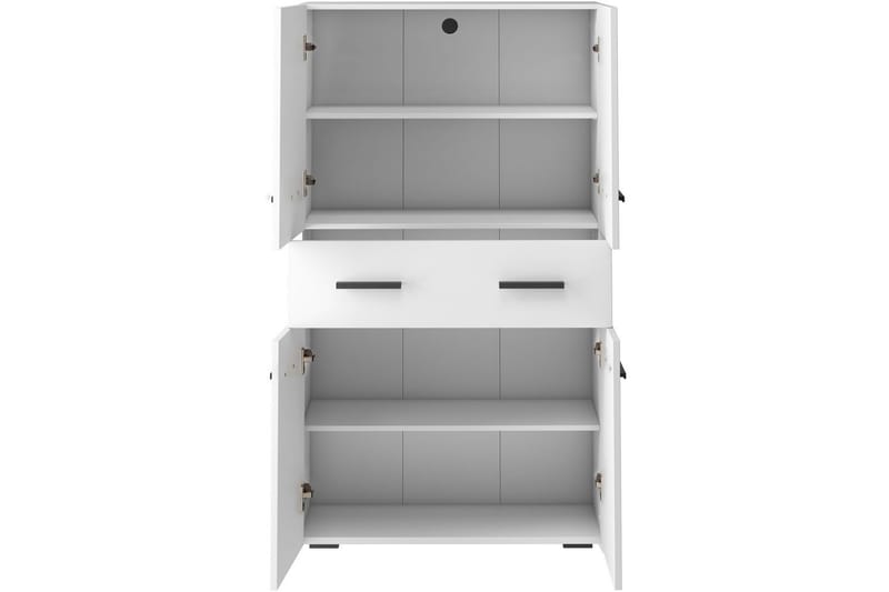 Malika Korkea kaappi Kylpyhuoneeseen 130x76x35 cm - Valkoinen - Talo & remontointi - Keittiö & kylpyhuone - Kylpyhuone - Kylpyhuonekalusteet - Kylpyhuonekaapit