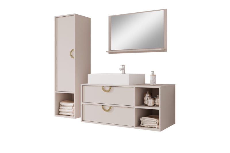 Merlinor Kalustesarja - kylpyhuone, Beige