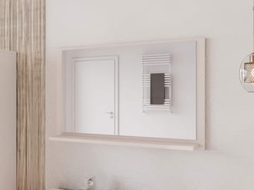 Merlinor-seinäpeili 80 cm - beige - Talo & remontointi - Keittiö & kylpyhuone - Kylpyhuone - Kylpyhuonekalusteet - Kylpyhuoneen peilit