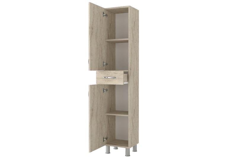 Namo Korkeakaappi Kylpyhuoneeseen - Beige - Talo & remontointi - Keittiö & kylpyhuone - Kylpyhuone - Kylpyhuonekalusteet - Seinäkaappi & korkea kaappi