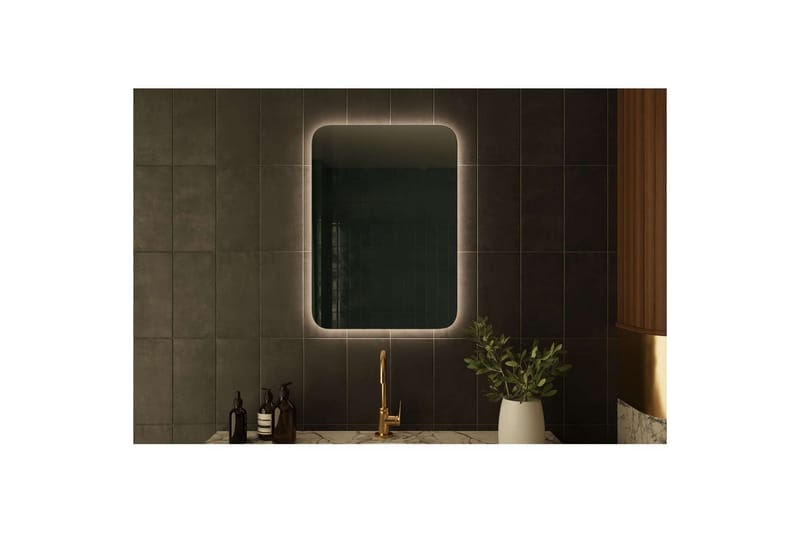 Neylen Kylpyhuoneen peili 50 cm Suorakulmainen - Valkoinen - Talo & remontointi - Keittiö & kylpyhuone - Kylpyhuone - Kylpyhuonekalusteet - Kylpyhuoneen peilit