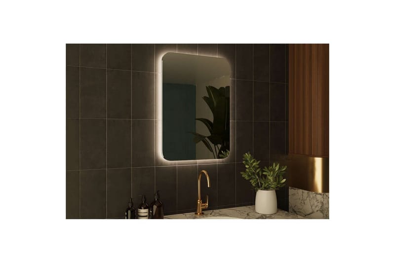 Neylen Kylpyhuoneen peili 50 cm Suorakulmainen - Valkoinen - Talo & remontointi - Keittiö & kylpyhuone - Kylpyhuone - Kylpyhuonekalusteet - Kylpyhuoneen peilit