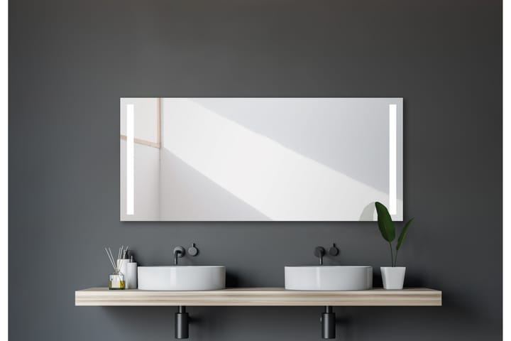 Peili Delaryd 160x70 cm - Hopea - Kylpyhuoneen peilit - Peili - Kylpyhuonepeili valaistuksella