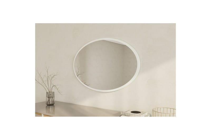 Peili Dymra Valkoinen - Valkoinen - Talo & remontointi - Keittiö & kylpyhuone - Kylpyhuone - Kylpyhuonekalusteet - Kylpyhuoneen peilit