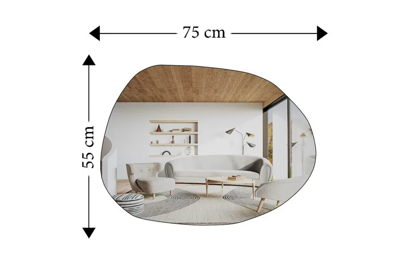 Peili Haviland Läpinäkyvä - Valkoinen - Talo & remontointi - Keittiö & kylpyhuone - Kylpyhuone - Kylpyhuonekalusteet - Kylpyhuoneen peilit