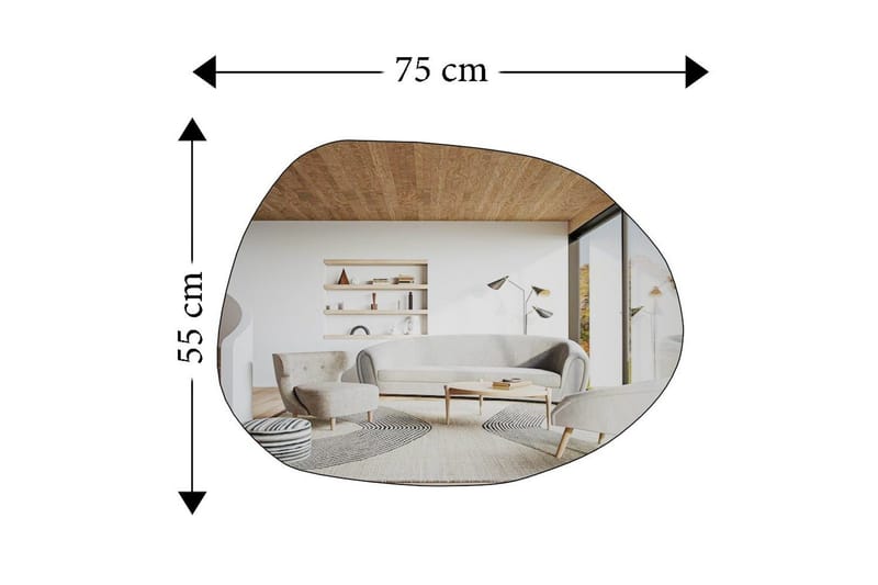 Peili Haviland Läpinäkyvä - Valkoinen - Talo & remontointi - Keittiö & kylpyhuone - Kylpyhuone - Kylpyhuonekalusteet - Kylpyhuoneen peilit