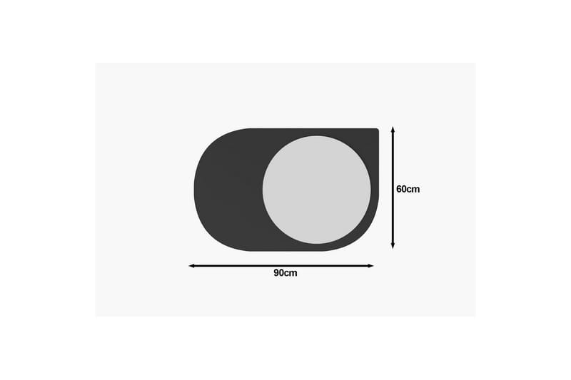 Peili Ravidas Musta - Musta - Talo & remontointi - Keittiö & kylpyhuone - Kylpyhuone - Kylpyhuonekalusteet - Kylpyhuoneen peilit