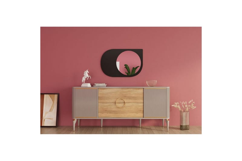 Peili Ravidas Musta - Musta - Talo & remontointi - Keittiö & kylpyhuone - Kylpyhuone - Kylpyhuonekalusteet - Kylpyhuoneen peilit