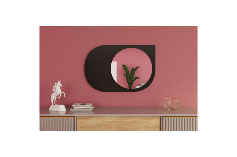 Peili Ravidas Musta - Musta - Talo & remontointi - Keittiö & kylpyhuone - Kylpyhuone - Kylpyhuonekalusteet - Kylpyhuoneen peilit