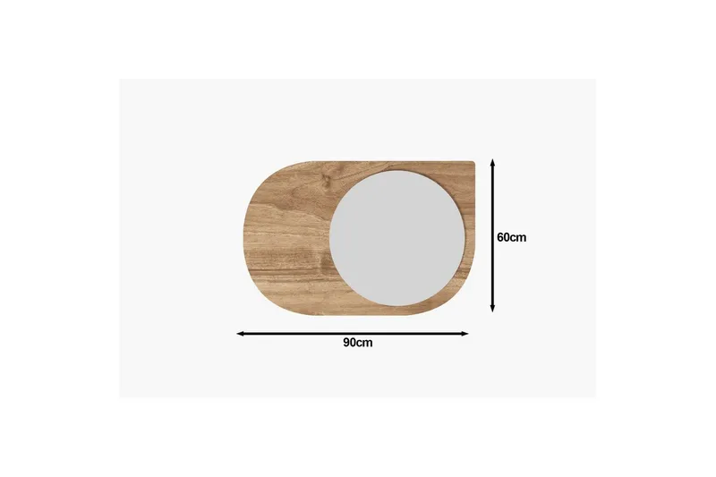 Peili Ravidas Pähkinäpuu - Pähkinäpuu - Talo & remontointi - Keittiö & kylpyhuone - Kylpyhuone - Kylpyhuonekalusteet - Kylpyhuoneen peilit