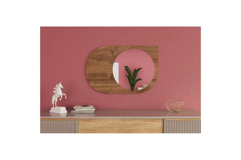 Peili Ravidas Pähkinäpuu - Pähkinäpuu - Talo & remontointi - Keittiö & kylpyhuone - Kylpyhuone - Kylpyhuonekalusteet - Kylpyhuoneen peilit