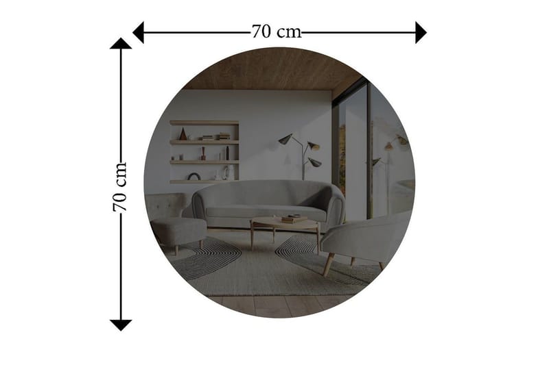 Peili Torlen Tummanharmaa / Hopea - Tummanharmaa / Hopea - Talo & remontointi - Keittiö & kylpyhuone - Kylpyhuone - Kylpyhuonekalusteet - Kylpyhuoneen peilit