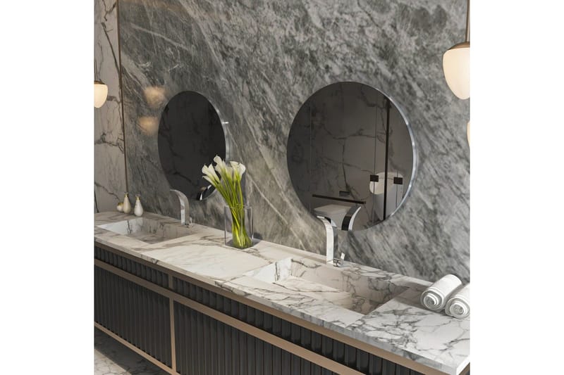 Peili Torlen Tummanharmaa / Hopea - Tummanharmaa / Hopea - Talo & remontointi - Keittiö & kylpyhuone - Kylpyhuone - Kylpyhuonekalusteet - Kylpyhuoneen peilit