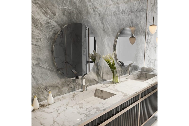 Peili Torlen Tummanharmaa / Hopea - Tummanharmaa / Hopea - Talo & remontointi - Keittiö & kylpyhuone - Kylpyhuone - Kylpyhuonekalusteet - Kylpyhuoneen peilit