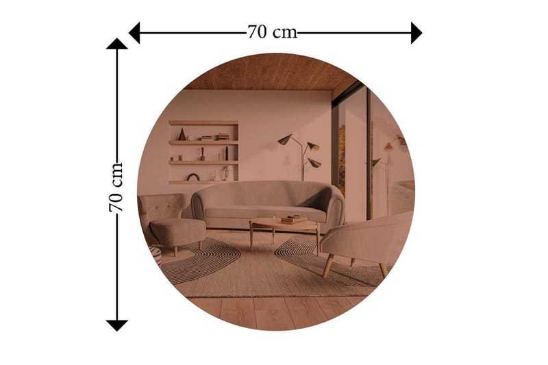 Peili Torlen Pronssi / Kulta - Pronssi / Kulta - Talo & remontointi - Keittiö & kylpyhuone - Kylpyhuone - Kylpyhuonekalusteet - Kylpyhuoneen peilit