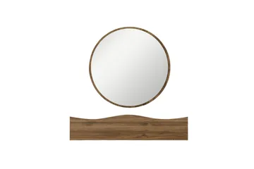 Kylpyhuoneen seinäkaappi peilillä Princesse 82 cm - Pähkinä - Talo & remontointi - Keittiö & kylpyhuone - Kylpyhuone - Kylpyhuonekalusteet - Kylpyhuonekaapit