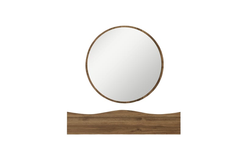 Kylpyhuoneen seinäkaappi peilillä Princesse 82 cm - Pähkinä - Talo & remontointi - Keittiö & kylpyhuone - Kylpyhuone - Kylpyhuonekalusteet - Peilikaapit