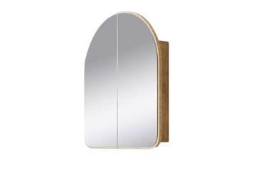 Kylpyhuoneen seinäkaappi peilillä Duigen 45 cm - Beige - Talo & remontointi - Keittiö & kylpyhuone - Kylpyhuone - Kylpyhuonekalusteet - Peilikaapit
