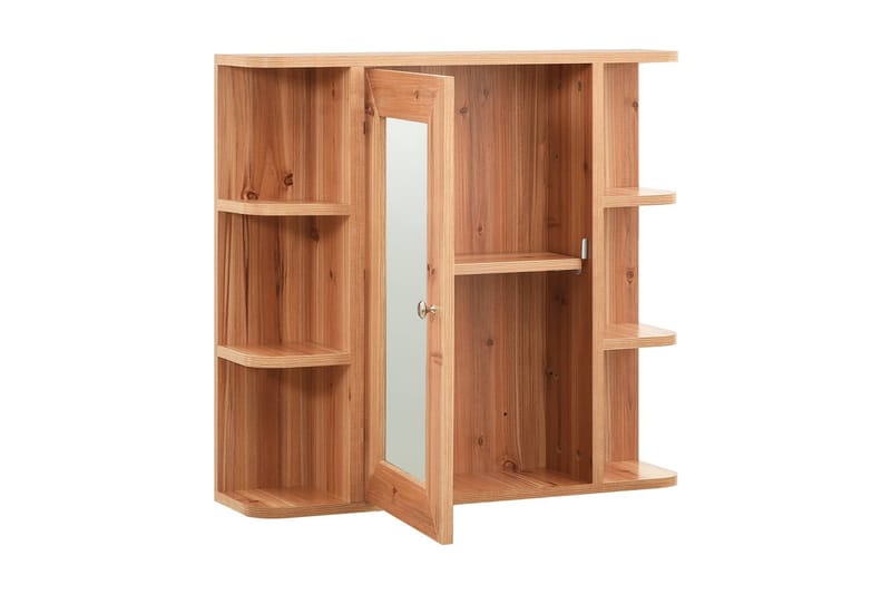 Kylpyhuoneen peilikaappi tammi 66x17x63 cm MDF - Ruskea - Talo & remontointi - Keittiö & kylpyhuone - Kylpyhuone - Kylpyhuonekalusteet - Peilikaapit