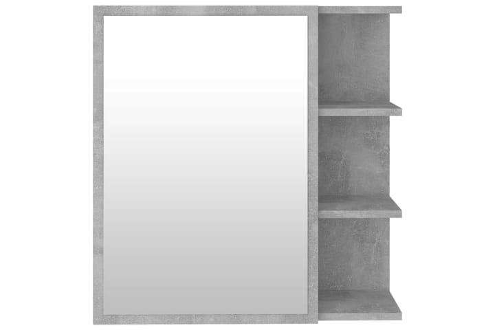 Kylpyhuoneen peilikaappi betoninharmaa 62,5x20,5x64cm - Harmaa - Peilikaapit - Kylpyhuoneekaappi valaistuksella