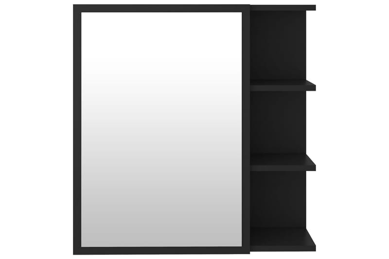 Kylpyhuoneen peilikaappi musta 62,5x20,5x64 cm lastulevy - Musta - Talo & remontointi - Keittiö & kylpyhuone - Kylpyhuone - Kylpyhuonekalusteet - Peilikaapit
