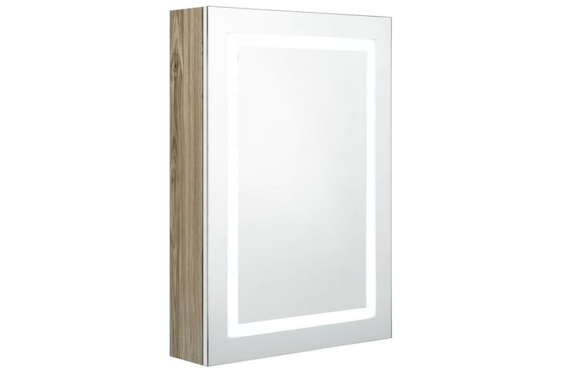 Kylpyhuoneen peilikaappi LED 50x13x70 cm - Valkoinen/Ruskea - Talo & remontointi - Keittiö & kylpyhuone - Kylpyhuone - Kylpyhuonekalusteet - Peilikaapit
