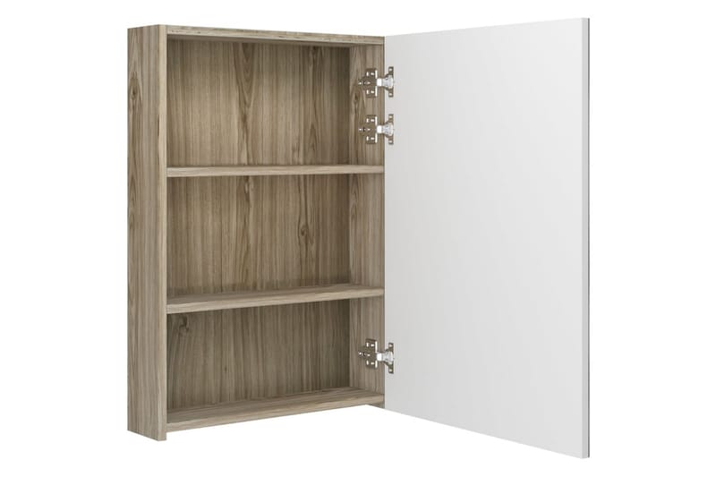 Kylpyhuoneen peilikaappi LED 50x13x70 cm - Valkoinen/Ruskea - Talo & remontointi - Keittiö & kylpyhuone - Kylpyhuone - Kylpyhuonekalusteet - Peilikaapit
