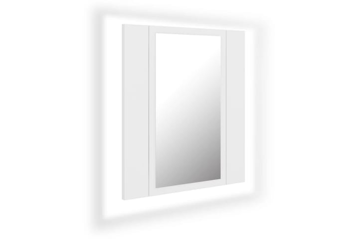 Kylpyhuoneen peilikaappi LED 40x12x45 cm - Valkoinen - Peilikaapit - Kylpyhuoneekaappi valaistuksella