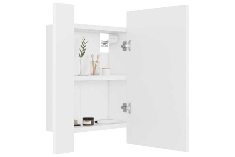 Kylpyhuoneen peilikaappi LED 40x12x45 cm - Valkoinen - Talo & remontointi - Keittiö & kylpyhuone - Kylpyhuone - Kylpyhuonekalusteet - Peilikaapit