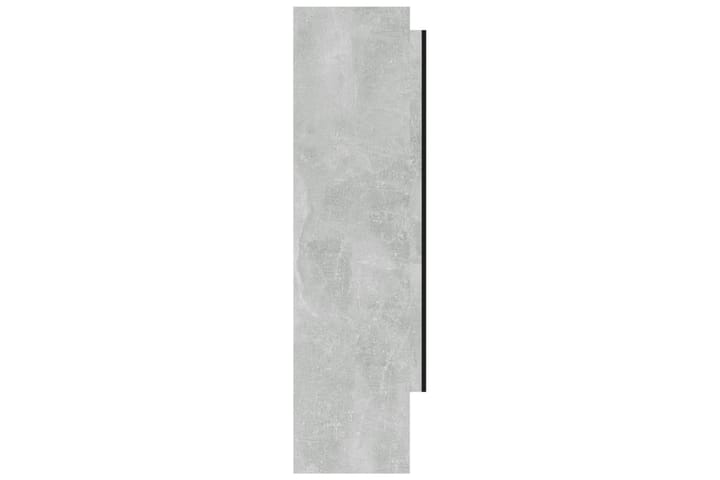 Kylpyhuoneen peilikaappi 80x15x60 cm MDF betoninharmaa - Harmaa - Peilikaapit - Kylpyhuoneekaappi valaistuksella