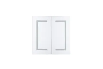 Kylpyhuonekaappi Boadilla 60 cm Peili LED-valaistuksella - Valkoinen - Talo & remontointi - Keittiö & kylpyhuone - Kylpyhuone - Kylpyhuonekalusteet - Peilikaapit
