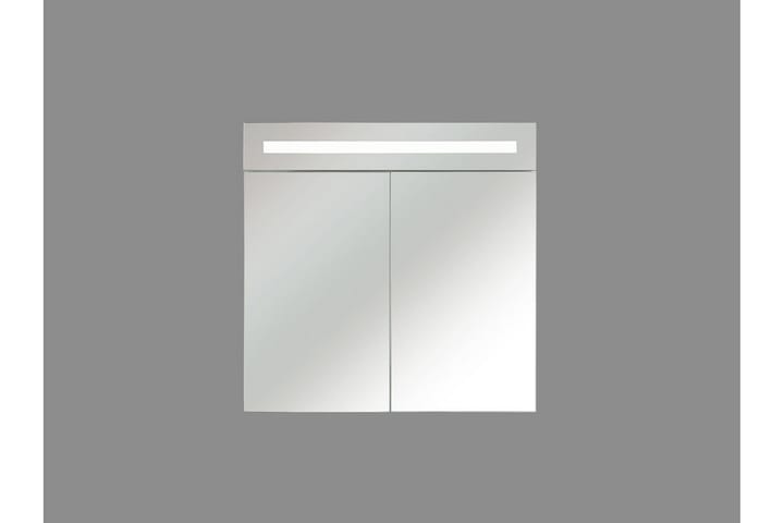 Kylpyhuonekaappi Bucalemo 60 cm Peili LED-valaistuksella - Valkoinen - Peilikaapit - Kylpyhuoneekaappi valaistuksella