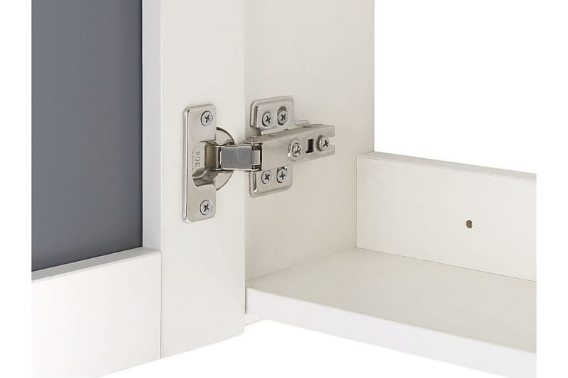 Kylpyhuonekaappi Bucalemo 60 cm Peili LED-valaistuksella - Valkoinen - Talo & remontointi - Keittiö & kylpyhuone - Kylpyhuone - Kylpyhuonekalusteet - Peilikaapit