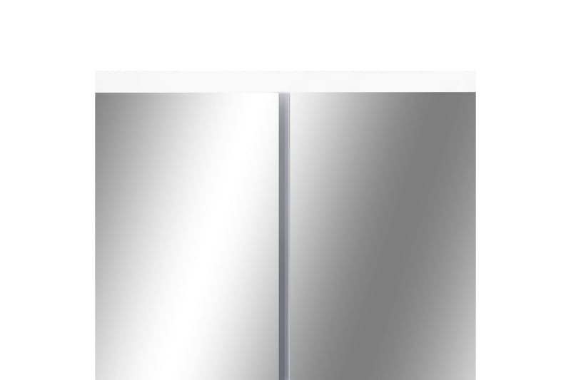 LED kylpyhuoneen peilikaappi valkoinen 80x15x60 cm MDF - Valkoinen - Talo & remontointi - Keittiö & kylpyhuone - Kylpyhuone - Kylpyhuonekalusteet - Peilikaapit