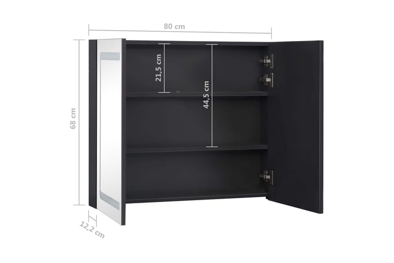 LED kylpyhuoneen peilikaappi 80x12,2x68 cm - Talo & remontointi - Keittiö & kylpyhuone - Kylpyhuone - Kylpyhuonekalusteet - Peilikaapit