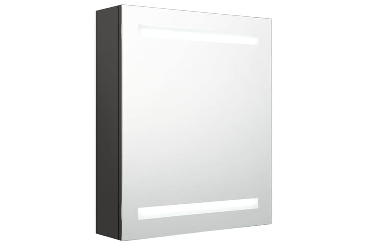 LED kylpyhuoneen peilikaappi antrasiitti 50x14x60 cm - Antrasiitti - Peilikaapit - Kylpyhuoneekaappi valaistuksella