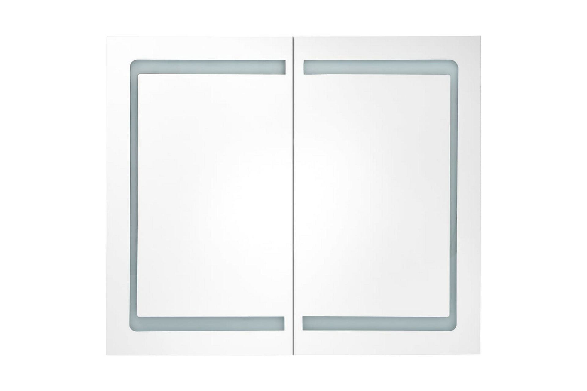 LED kylpyhuoneen peilikaappi kiiltävä harmaa 80x12x68 cm - Talo & remontointi - Keittiö & kylpyhuone - Kylpyhuone - Kylpyhuonekalusteet - Peilikaapit