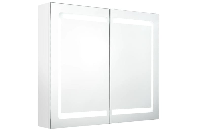 LED kylpyhuoneen peilikaappi kiiltävä valkoinen 80x12x68 cm - Talo & remontointi - Keittiö & kylpyhuone - Kylpyhuone - Kylpyhuonekalusteet - Peilikaapit