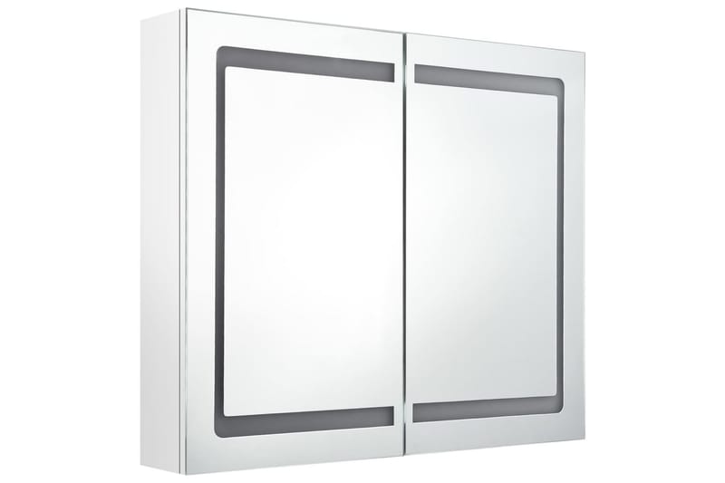 LED kylpyhuoneen peilikaappi kiiltävä valkoinen 80x12x68 cm - Talo & remontointi - Keittiö & kylpyhuone - Kylpyhuone - Kylpyhuonekalusteet - Peilikaapit