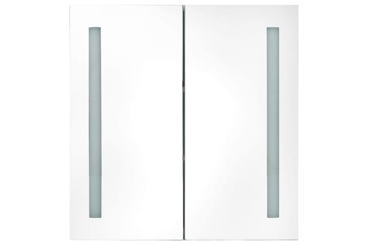 LED kylpyhuoneen peilikaappi betoninharmaa 62x14x60 cm - Peilikaapit - Kylpyhuoneekaappi valaistuksella