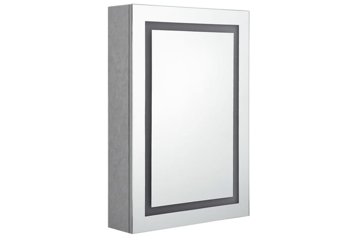 LED kylpyhuoneen peilikaappi betoninharmaa 50x13x70 cm - Harmaa - Peilikaapit - Kylpyhuoneekaappi valaistuksella