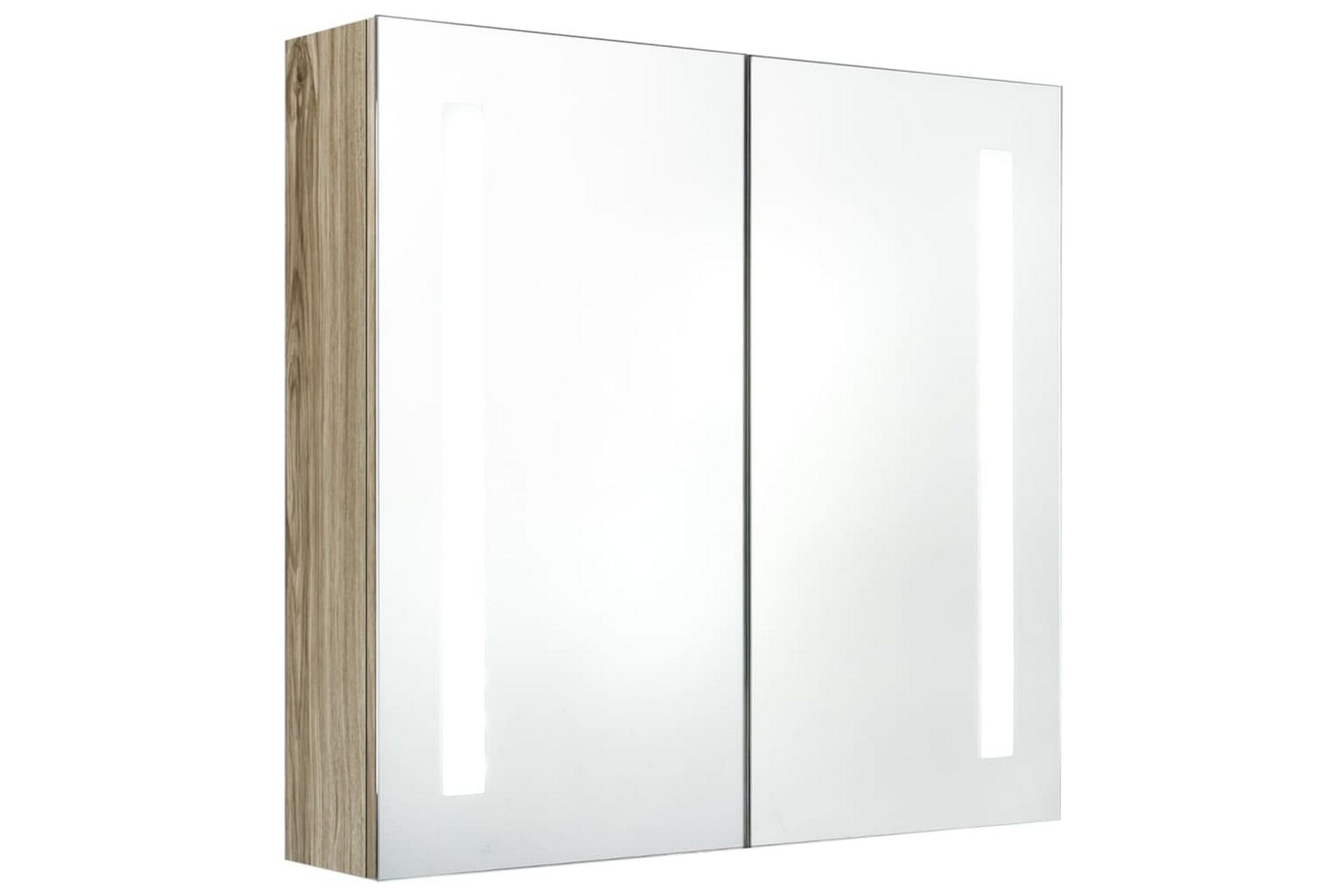 LED kylpyhuoneen peilikaappi tammi 62x14x60 cm - Talo & remontointi - Keittiö & kylpyhuone - Kylpyhuone - Kylpyhuonekalusteet - Peilikaapit