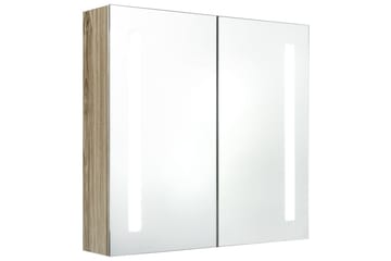 LED kylpyhuoneen peilikaappi tammi 62x14x60 cm - Talo & remontointi - Keittiö & kylpyhuone - Kylpyhuone - Kylpyhuonekalusteet - Peilikaapit