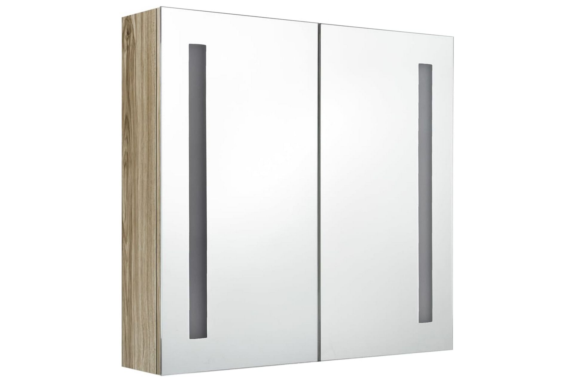 LED kylpyhuoneen peilikaappi tammi 62x14x60 cm - Talo & remontointi - Keittiö & kylpyhuone - Kylpyhuone - Kylpyhuonekalusteet - Peilikaapit