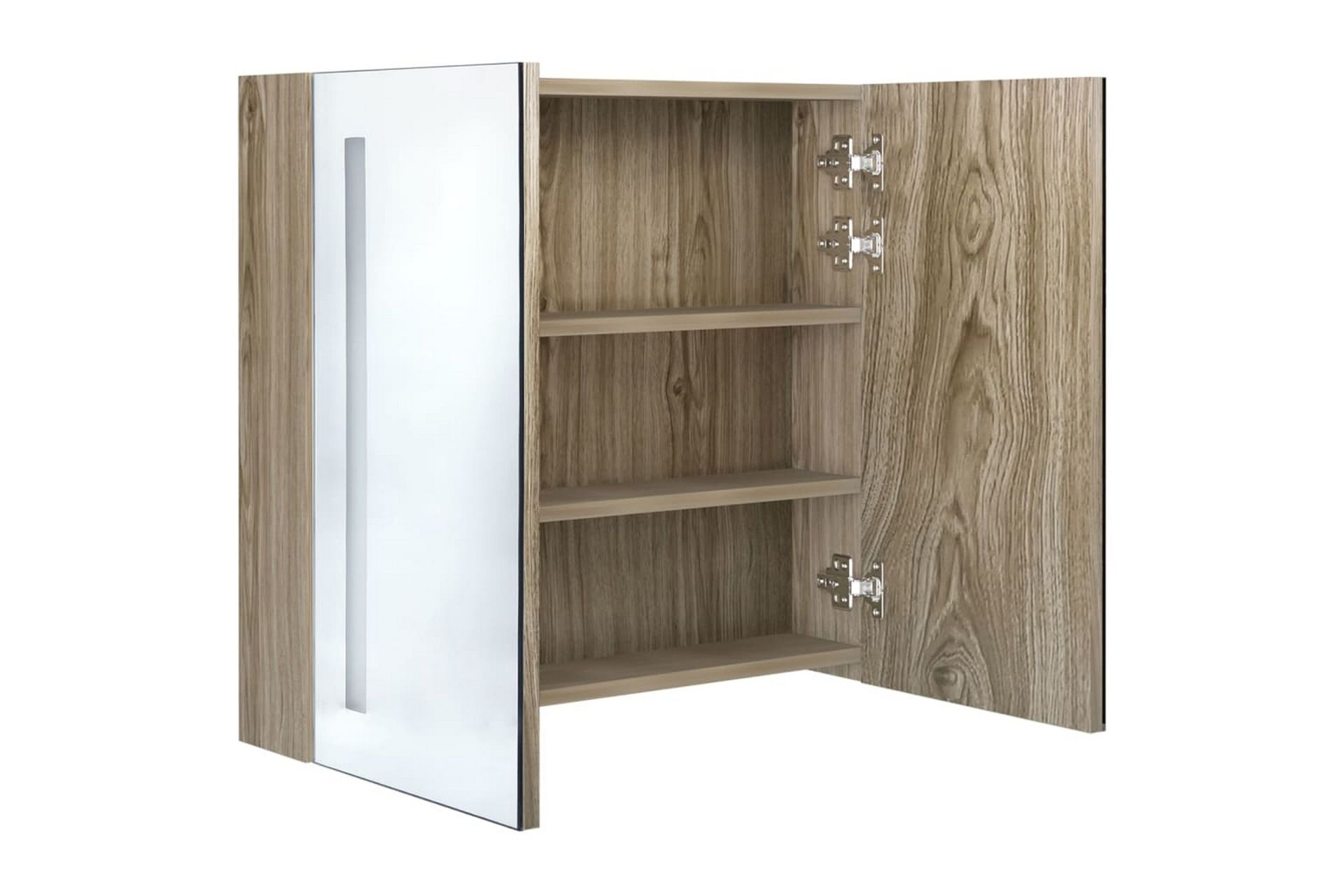 LED kylpyhuoneen peilikaappi tammi 62x14x60 cm - Talo & remontointi - Keittiö & kylpyhuone - Kylpyhuone - Kylpyhuonekalusteet - Peilikaapit