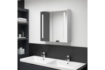 LED kylpyhuoneen peilikaappi betoninharmaa 62x14x60 cm - Talo & remontointi - Keittiö & kylpyhuone - Kylpyhuone - Kylpyhuonekalusteet - Peilikaapit
