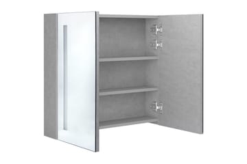 LED kylpyhuoneen peilikaappi betoninharmaa 62x14x60 cm - Talo & remontointi - Keittiö & kylpyhuone - Kylpyhuone - Kylpyhuonekalusteet - Peilikaapit