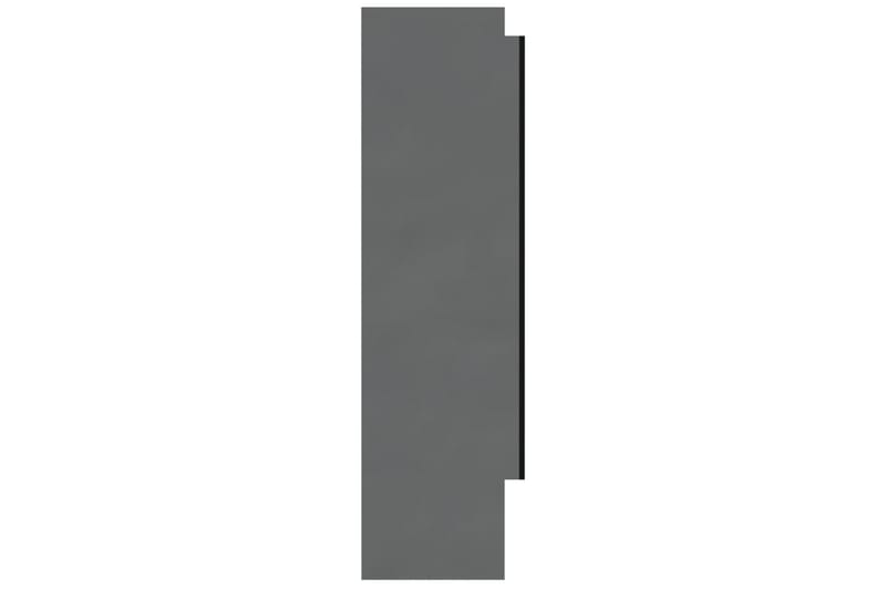 LED kylpyhuoneen peilikaappi 80x15x60 cm MDF kiiltävä harmaa - Harmaa - Talo & remontointi - Keittiö & kylpyhuone - Kylpyhuone - Kylpyhuonekalusteet - Peilikaapit
